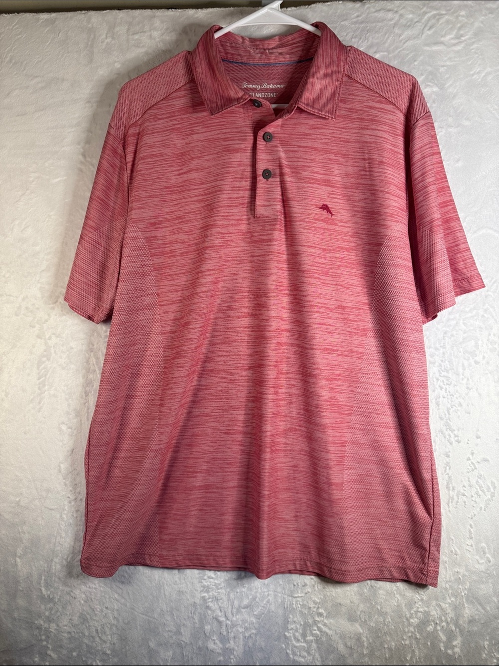Tommy Bahama Islandzone Pink Polo Large